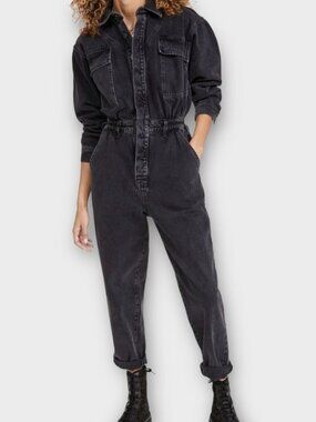 Agolde Vianka Jumpsuit Washed Black